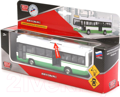 Автобус игрушечный Технопарк CT-1055 / SL701WB