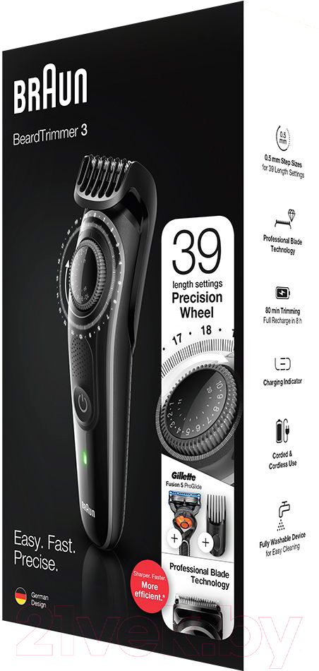 Триммер Braun BT3242 с бритвой Fusion ProGlide + 1 кассета