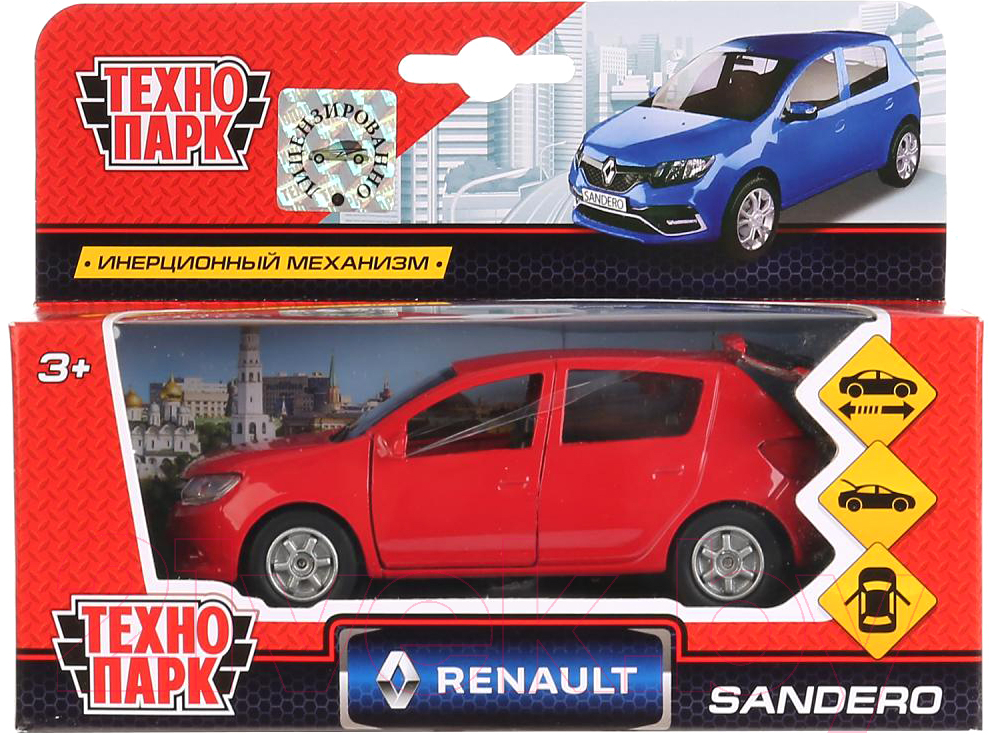 Масштабная модель автомобиля Технопарк Renault Sandero / SB-17-61-RS-N(RE)-WB — фото 5