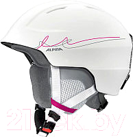 Шлем горнолыжный Alpina Sports Chute / A9098-12 (р-р 54-57, белый/розовый/серый)