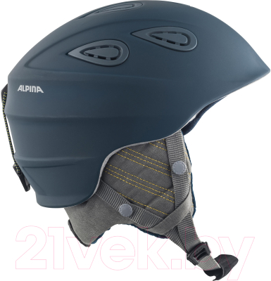 Шлем горнолыжный Alpina Sports Grap 2.0 LE / A9094-84 (р-р 54-57, чернильный/серый)