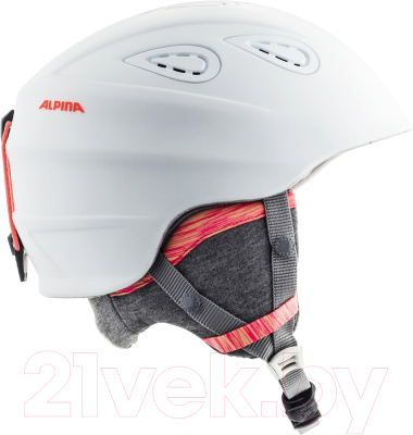 Шлем горнолыжный Alpina Sports Grap 2.0 LE / A9094-12 (р-р 54-57, белый/фламинго)