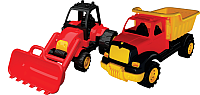 Набор игрушечных автомобилей Terides Грузовик и бульдозер / Т8-014 - 