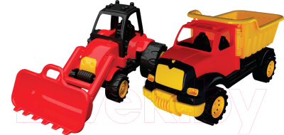 Набор игрушечных автомобилей Terides Грузовик и бульдозер / Т8-014