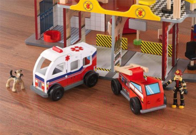 Кукольный домик KidKraft Пожарно-спасательная станция / 63214-KE