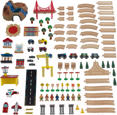 Железная дорога игрушечная KidKraft Город приключений / 18025-KE