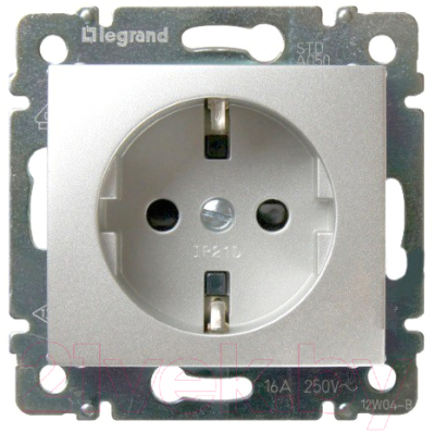 Розетка Legrand Valena 770121 (алюминий)