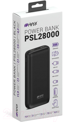 Портативное зарядное устройство HIPER PSL28000 (черный)