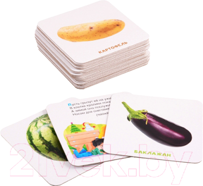 Развивающие карточки Проф-Пресс Умный чемоданчик. Овощи, фрукты, ягоды