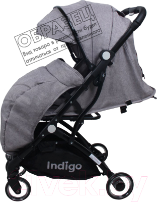 Детская прогулочная коляска INDIGO Rona (серый)