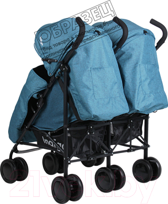 Детская прогулочная коляска INDIGO Duet (серый)