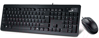 Клавиатура+мышь Genius SlimStar C130 (черный)