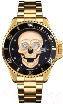 Часы наручные мужские Skmei 9195 (золото/черный)