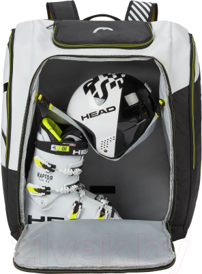 Рюкзак спортивный Head Rebels Racing Backpack L / 383039 (антрацит/белый/неоновый желтый)