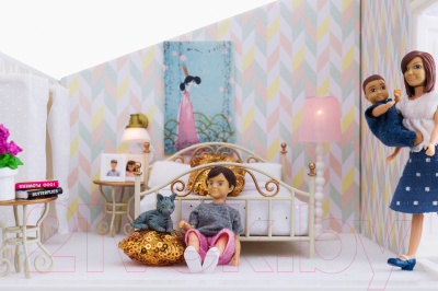 Комплект аксессуаров для кукольного домика Lundby Люстра с абажуром и настенные бра / LB-60604400