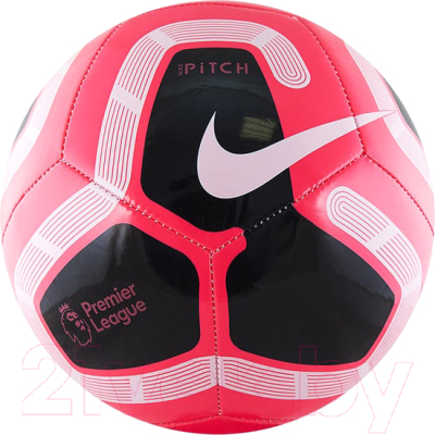 Футбольный мяч Nike Pitch PL / SC3569-620 (размер 5, розовый/белый/черный)