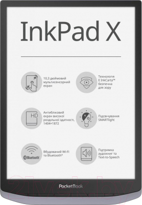 

Электронная книга PocketBook, 1004 InkPad X / PB1040-J-CIS