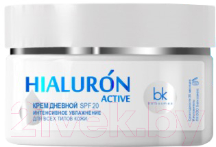 

Крем для лица BelKosmex, Hialuron Active интенсивное увлажнение SPF20 д/в типов дневной