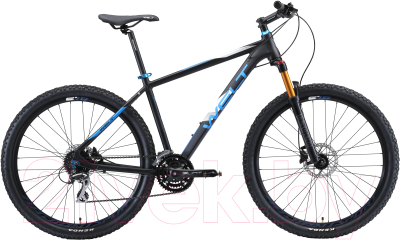 Велосипед Welt Cycle Rockfall 3.0 27 2020 (S, Matt Black/Blue/White)