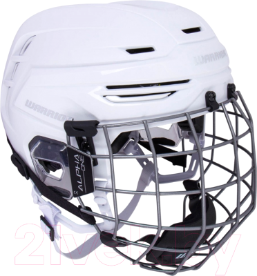 Шлем хоккейный Warrior Alpha One Yth Combo / AOYC9-WH (белый)