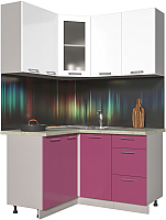 

Готовая кухня Интерлиния, Мила Пластик 1.2x1.4