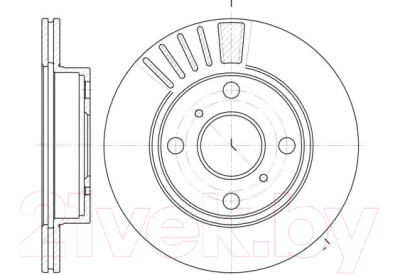 

Тормозной диск Remsa, 682510