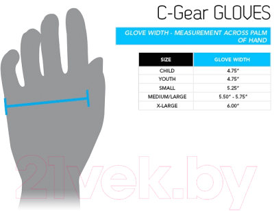 Боксерские перчатки Century Brave C-Gear 11540 110 216 (XL, белый/черный)