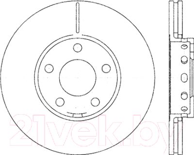Тормозной диск Stellox 60204743VSX