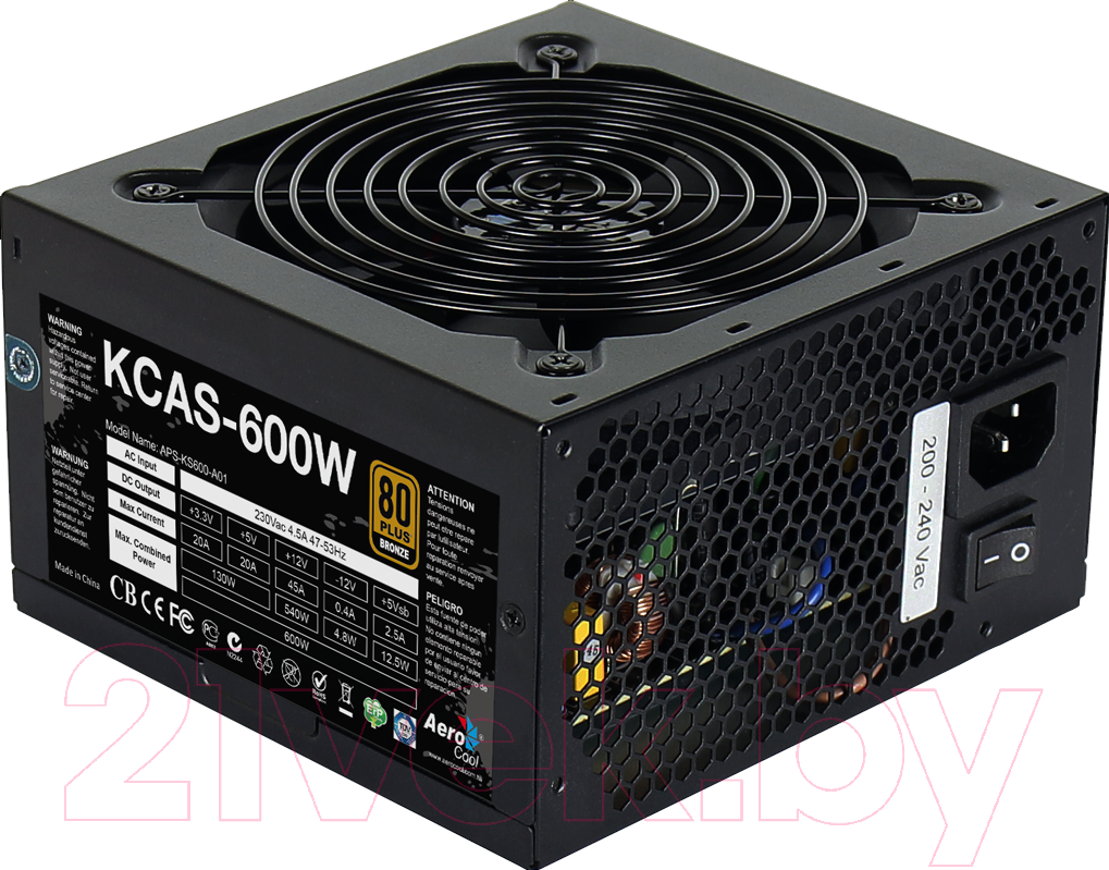 Блок питания для компьютера AeroCool KCAS-600 600W