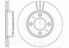 Тормозной диск Stellox 60202245VSX