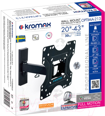 Кронштейн для телевизора Kromax Optima-213 (черный)