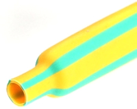 Трубка термоусаживаемая КВТ ТУТ НГ-60/30 / 65408 (желто-зеленый) - 