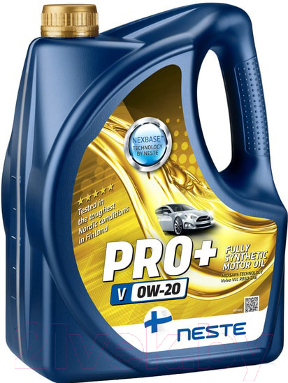 Моторное масло Neste Pro+ V 0W20 / 117745 (4л)