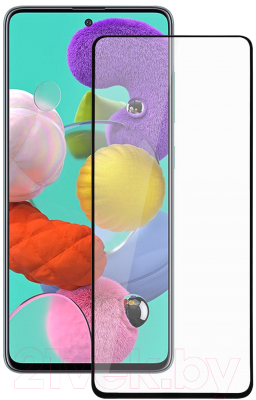 Защитное стекло для телефона Volare Rosso Fullscreen Full Glue для Galaxy A51 (черный)