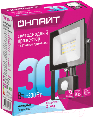 Прожектор Онлайт OFL-02-30-4K-BL-IP65-LED-SNRA / 61984