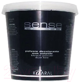 Порошок для осветления волос Kaaral Sense Bleach Powder Blue антижелтая (500г)