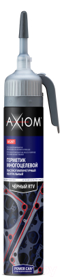 Изображение товара Герметик силиконовый Axiom Многоцелевой высокотемпературный / AS207 (200мл, черный)