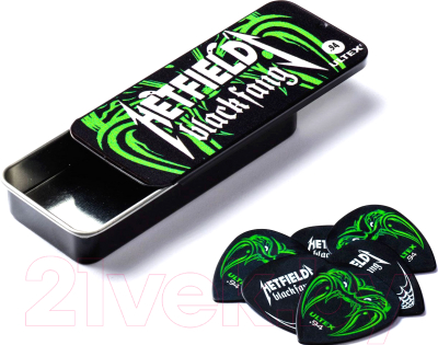 

Набор медиаторов Dunlop Manufacturing, PH112T.94 Hetfield Black Fang Pick Tin