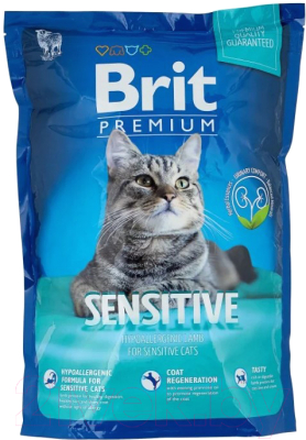 Сухой корм для кошек Brit Premium Cat Sensitive с ягненком / 513208 (1.5кг)