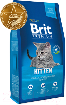 

Корм для кошек Brit, Premium Cat Kitten с курицей в лососевом соусе / 513055
