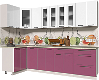 

Готовая кухня Интерлиния, Мила Пластик 1.2x2.8