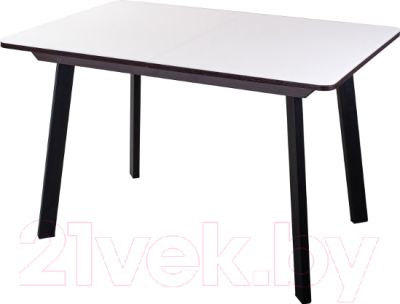 Обеденный стол Домотека Танго ПР-1 80x120-157 (белый/венге/93)