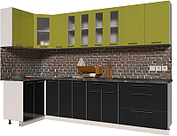 

Готовая кухня Интерлиния, Мила Пластик 1.2x2.9