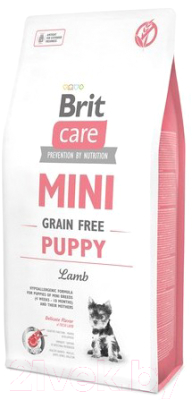 Сухой корм для собак Brit Care Mini GF Puppy Lamb / 520138 (2кг)