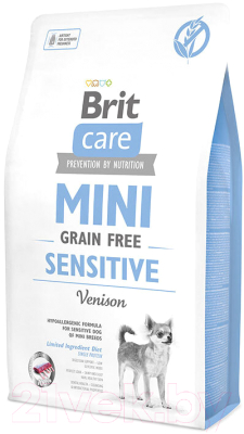 Сухой корм для собак Brit Care Mini GF Sensitive Venison / 520183 (7кг)