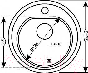 Комплект сантехники Polygran F-05 + смеситель Высокая лейка (серый)