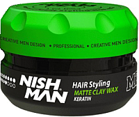 Глина для укладки волос NishMan M2 Hair Matte Clay матовая (100мл) - 