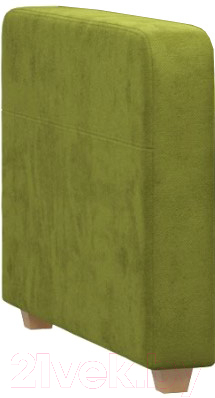 Подлокотник мебельный Woodcraft Брайт Б1 левый вариант 10 (зеленый велюр)