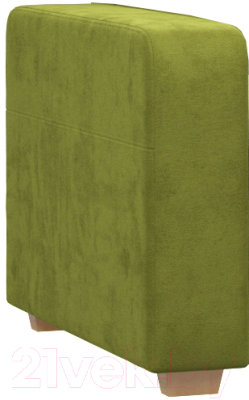 Подлокотник мебельный Woodcraft Брайт Б2 левый вариант 10 (зеленый велюр)