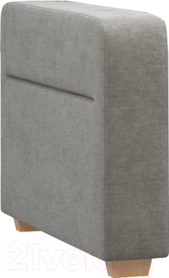 Подлокотник мебельный Woodcraft Брайт Б4 левый вариант 3 (серый вельвет)
